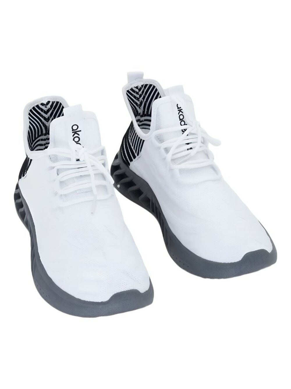 Akademiks Men’s Fit Fashion Sneakers Black White Size 10M